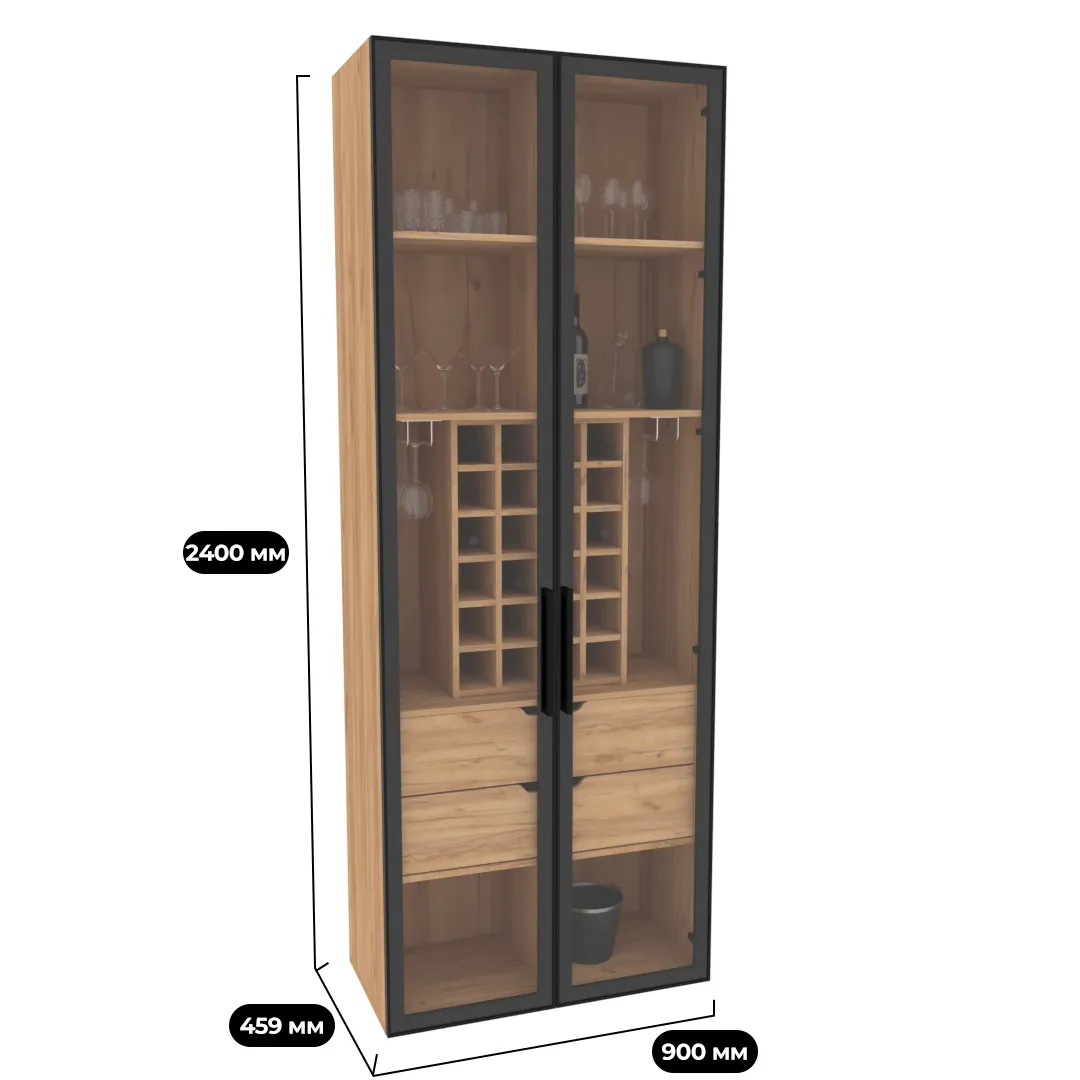Шкаф-бар со встроенными ящиками R217