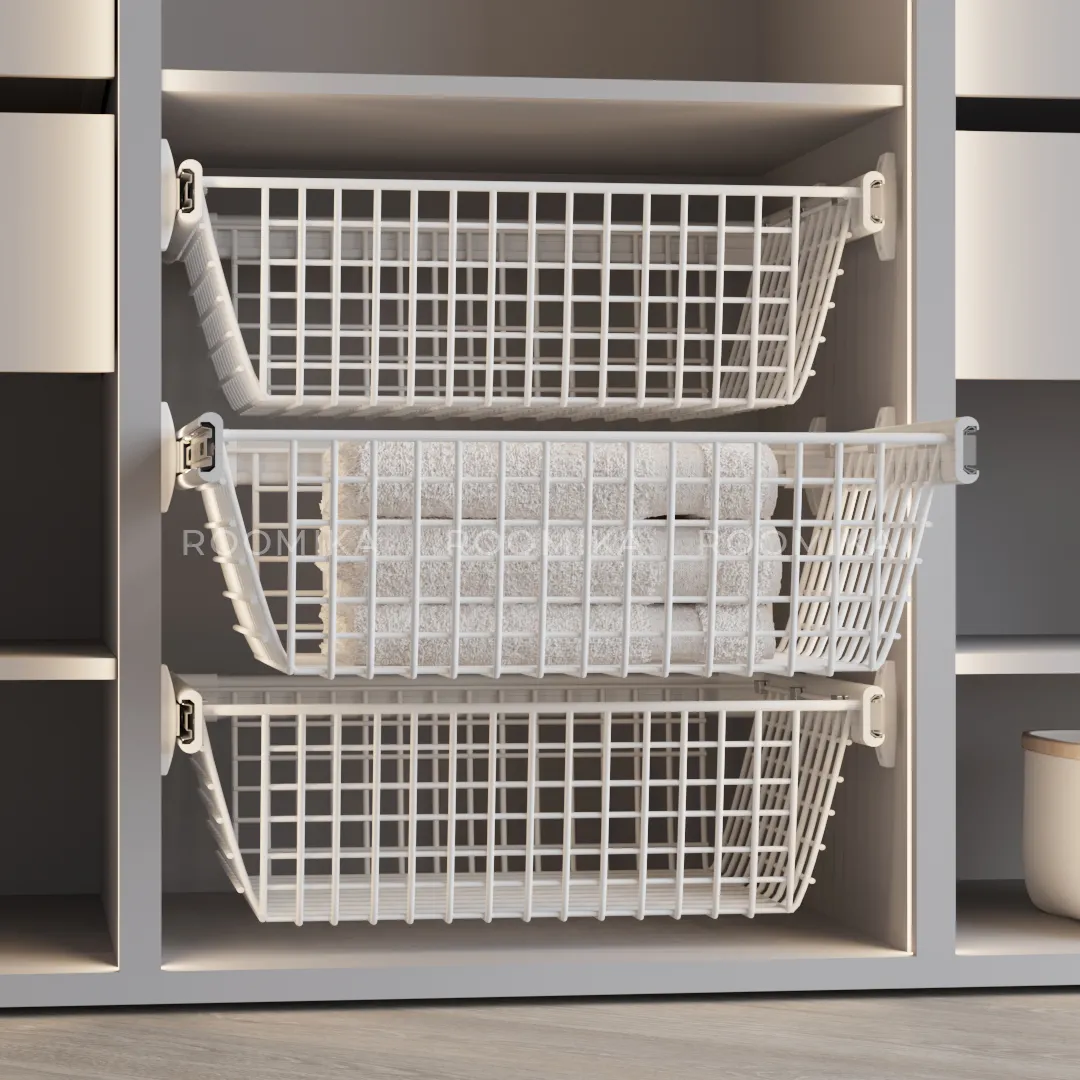 BELLE Корзина для белья 600 мм, цвет белый, BE60BAWH