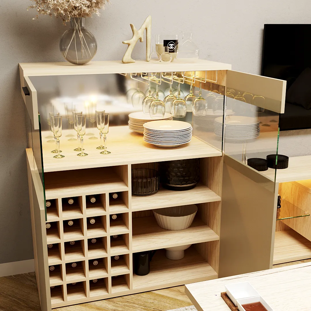 Винный шкаф с подсветкой L200