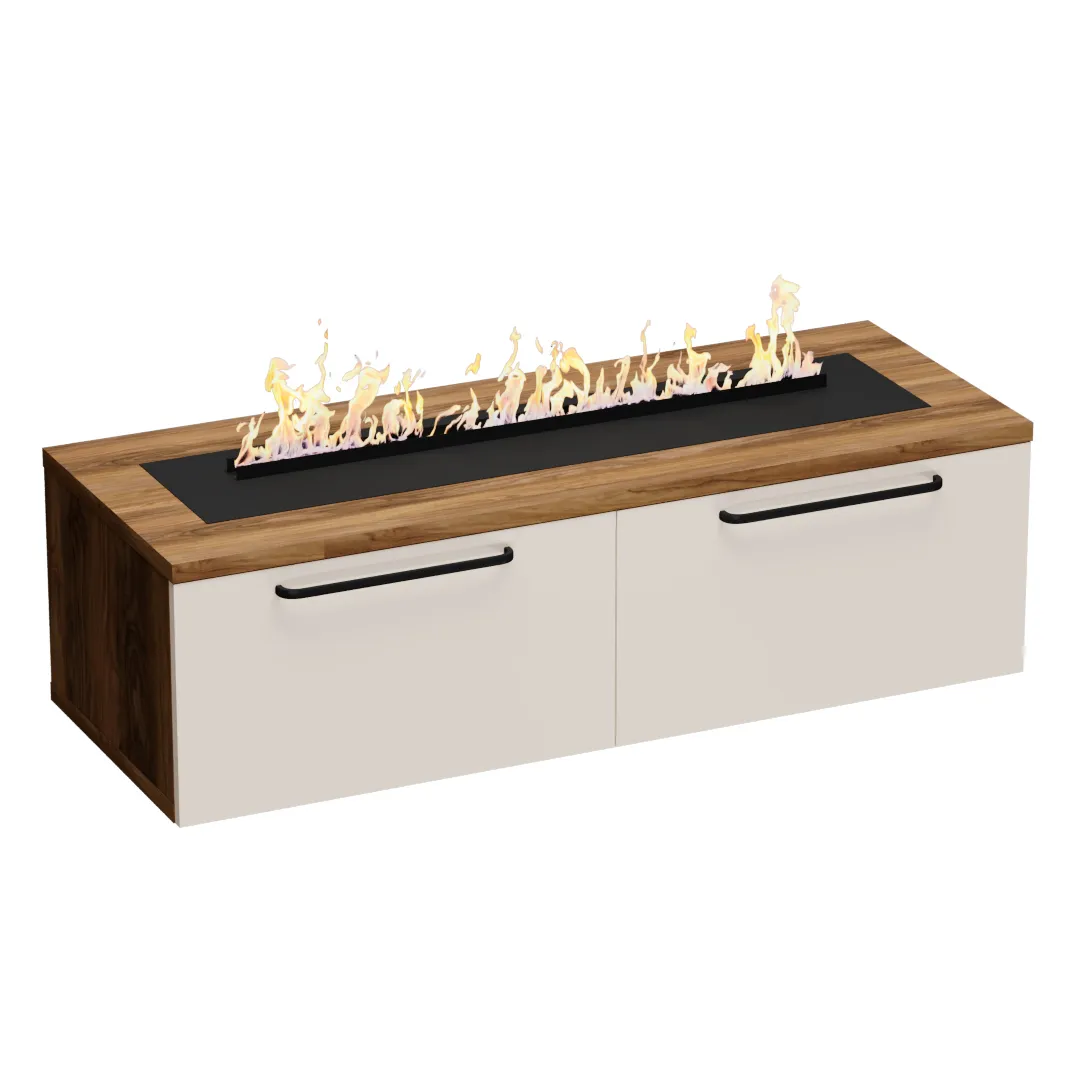 Тумба ТВ напольная с электрокамином L548.451