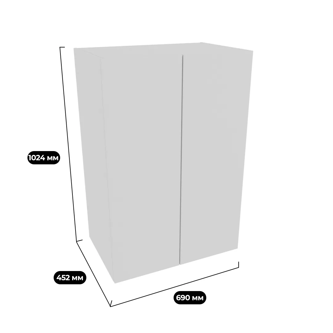 Антресоль двудверная L339.44