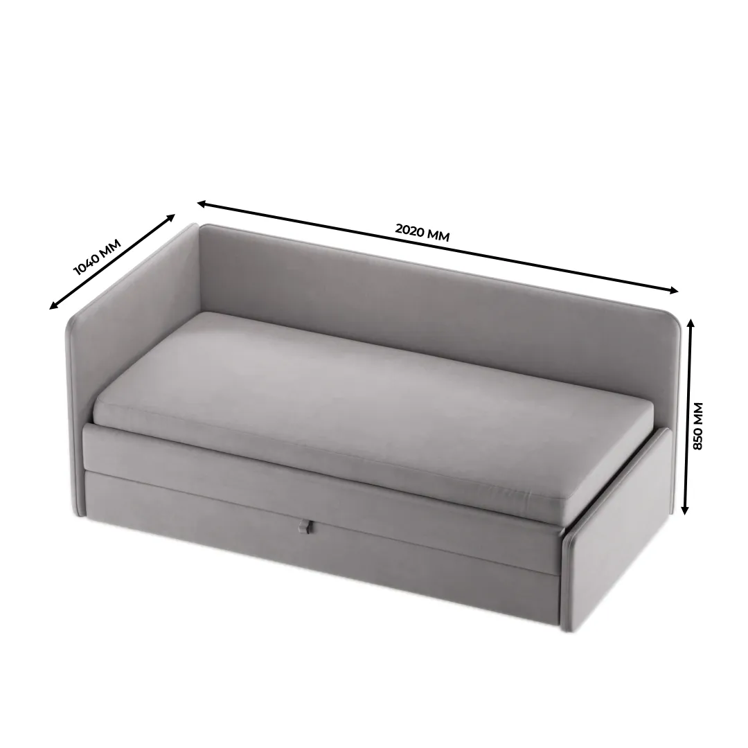 Кровать со вторым выдвижным спальным местом  RUBY М2