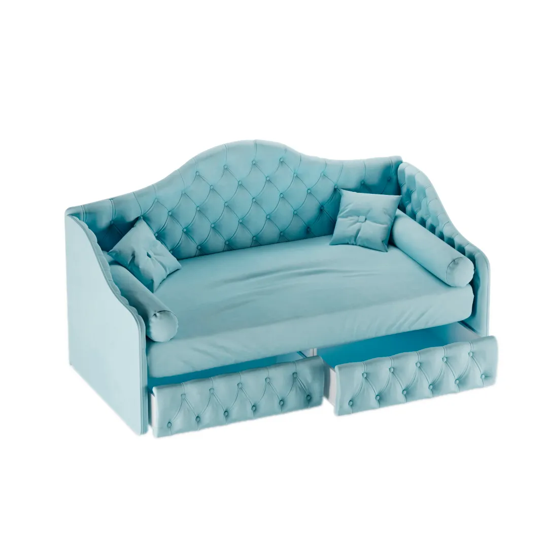 Кровать односпальная мягкая MONIKA, 90x190