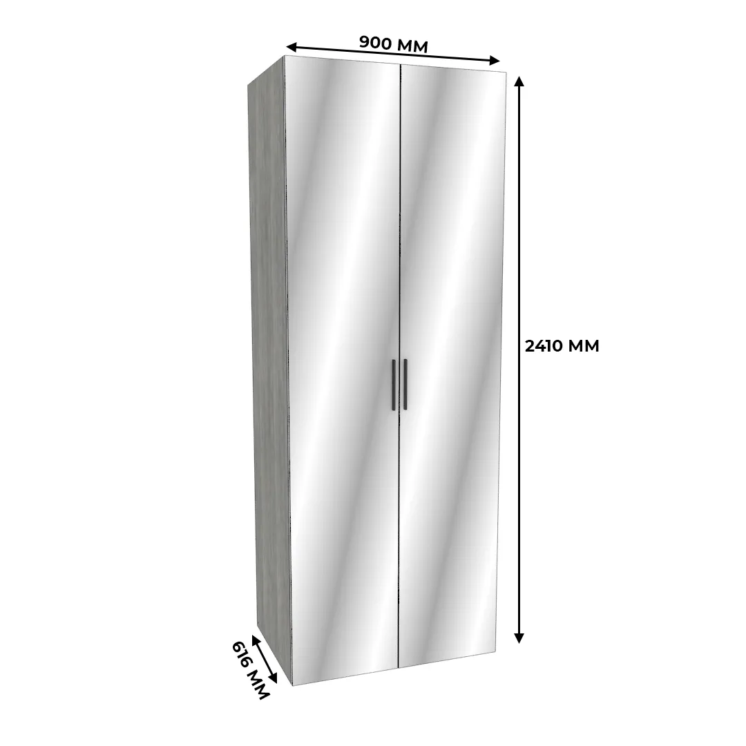 Шкаф двустворчатый с зеркалом LG-210.60-1Z