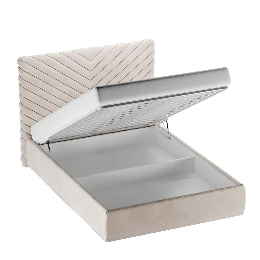 Кровать двуспальная мягкая SARA  с подъемным механизмом, 140x200