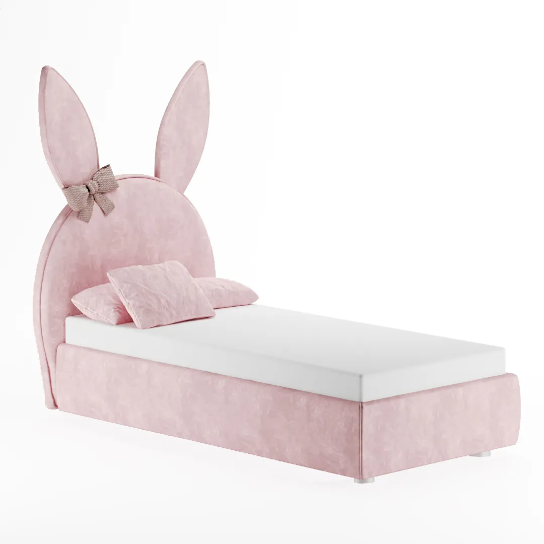 Кровать односпальная мягкая BUNNY  с подъемным механизмом, 90x190