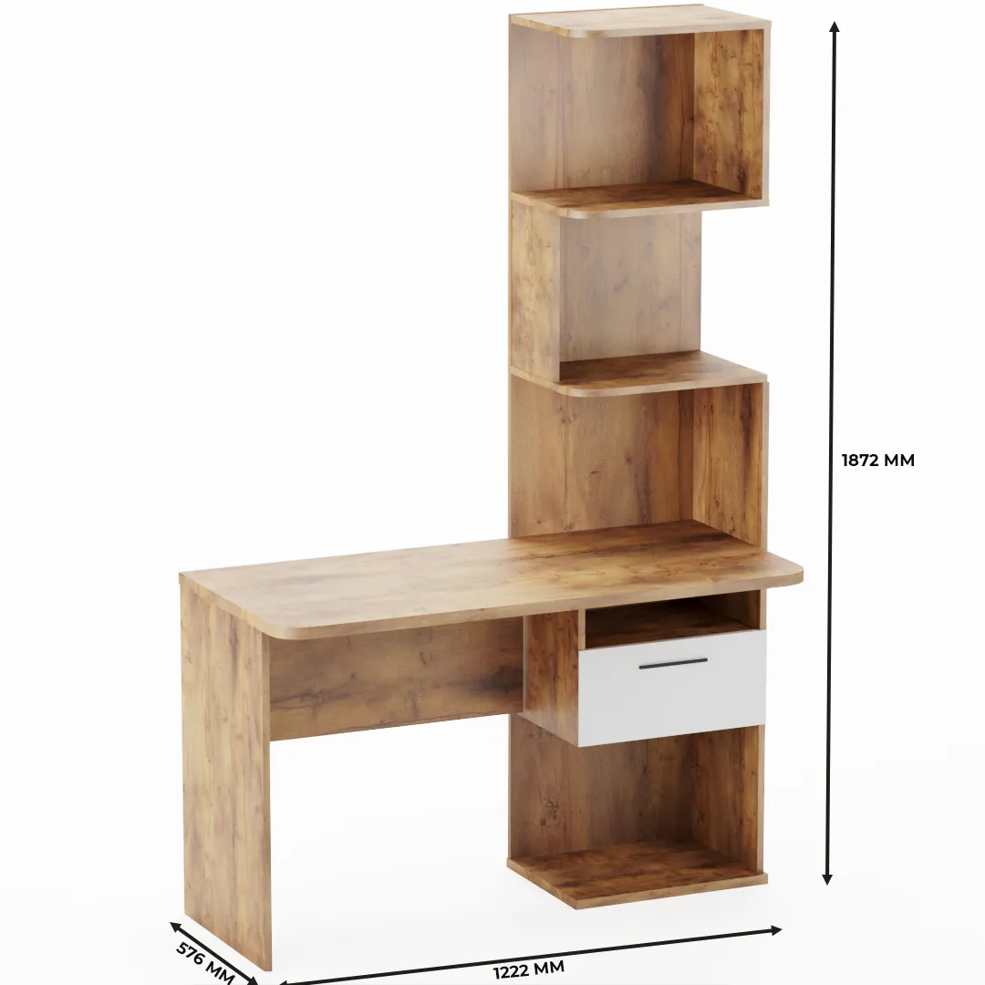 Рабочий стол со встроенным стеллажом HOF420