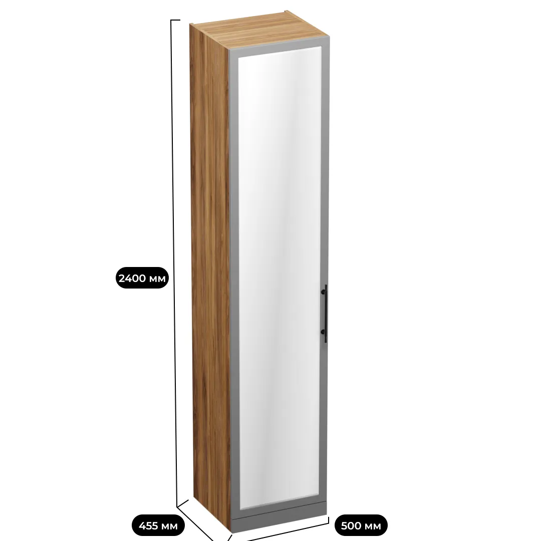 Шкаф однодверный для одежды с зеркалом A221.44-1Z