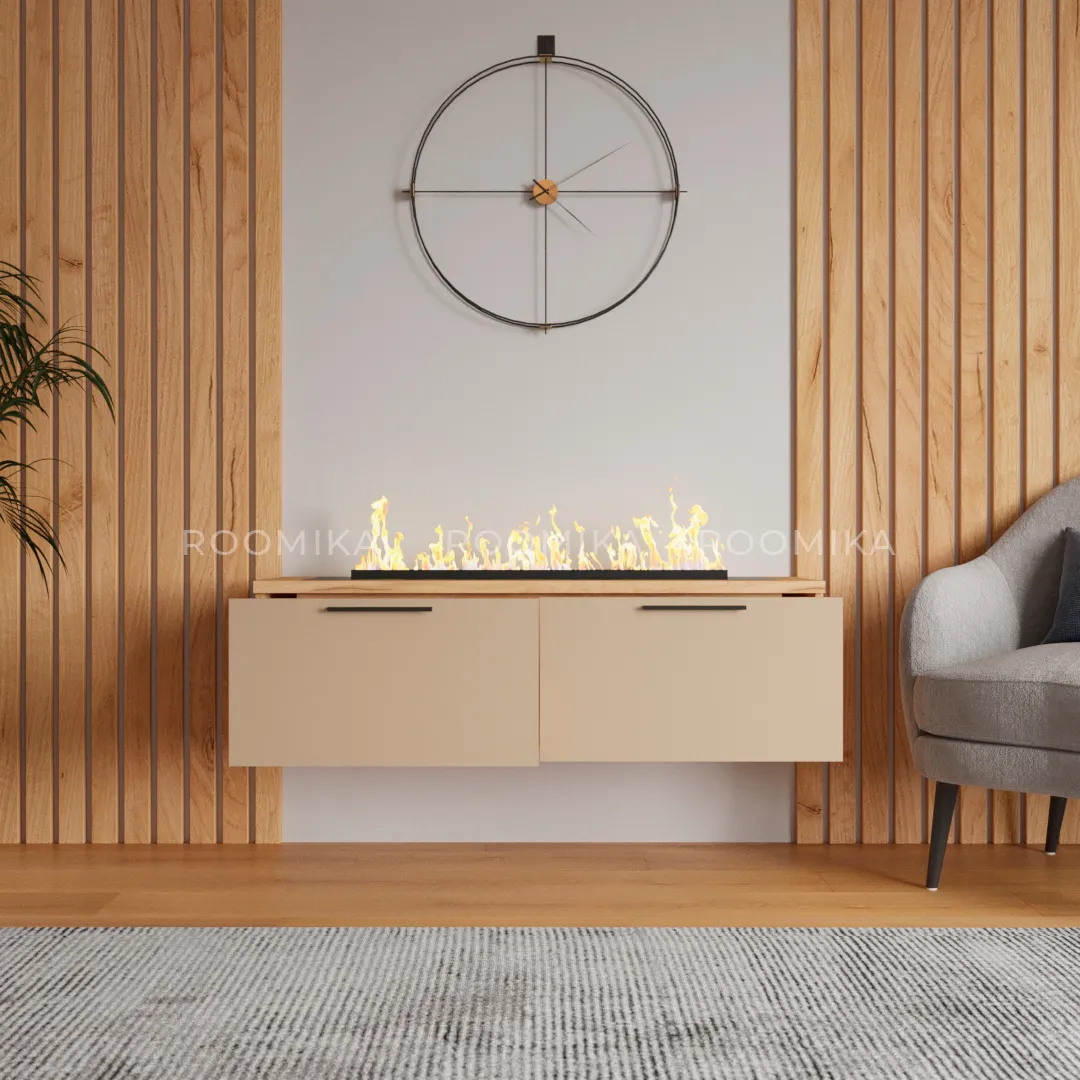 Тумба ТВ напольная с электрокамином L-548.351