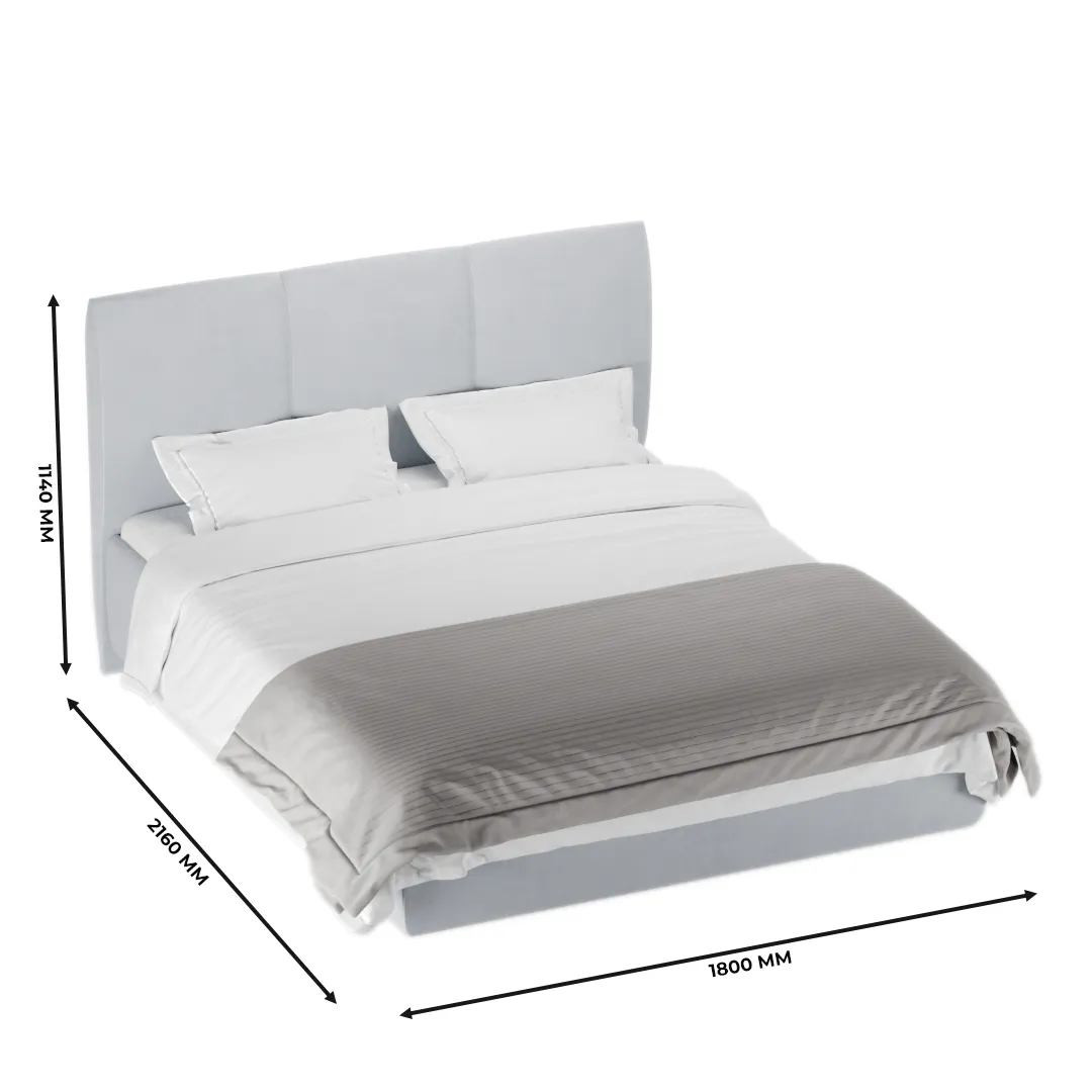 Кровать двуспальная мягкая PALERMO  с подъемным механизмом, 160x200