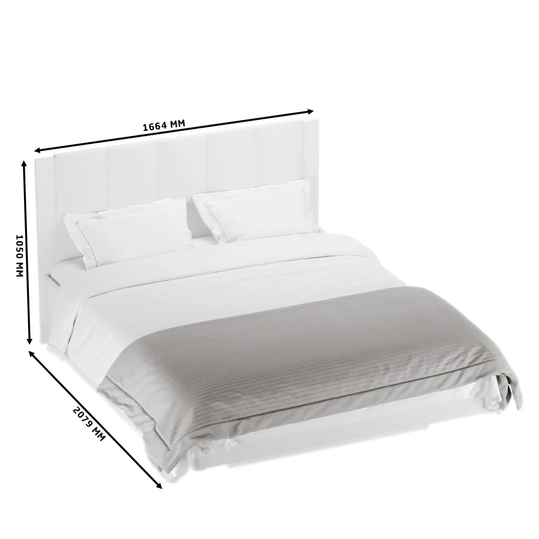 Кровать двуспальная CUBO с парящим эффектом, 160x200
