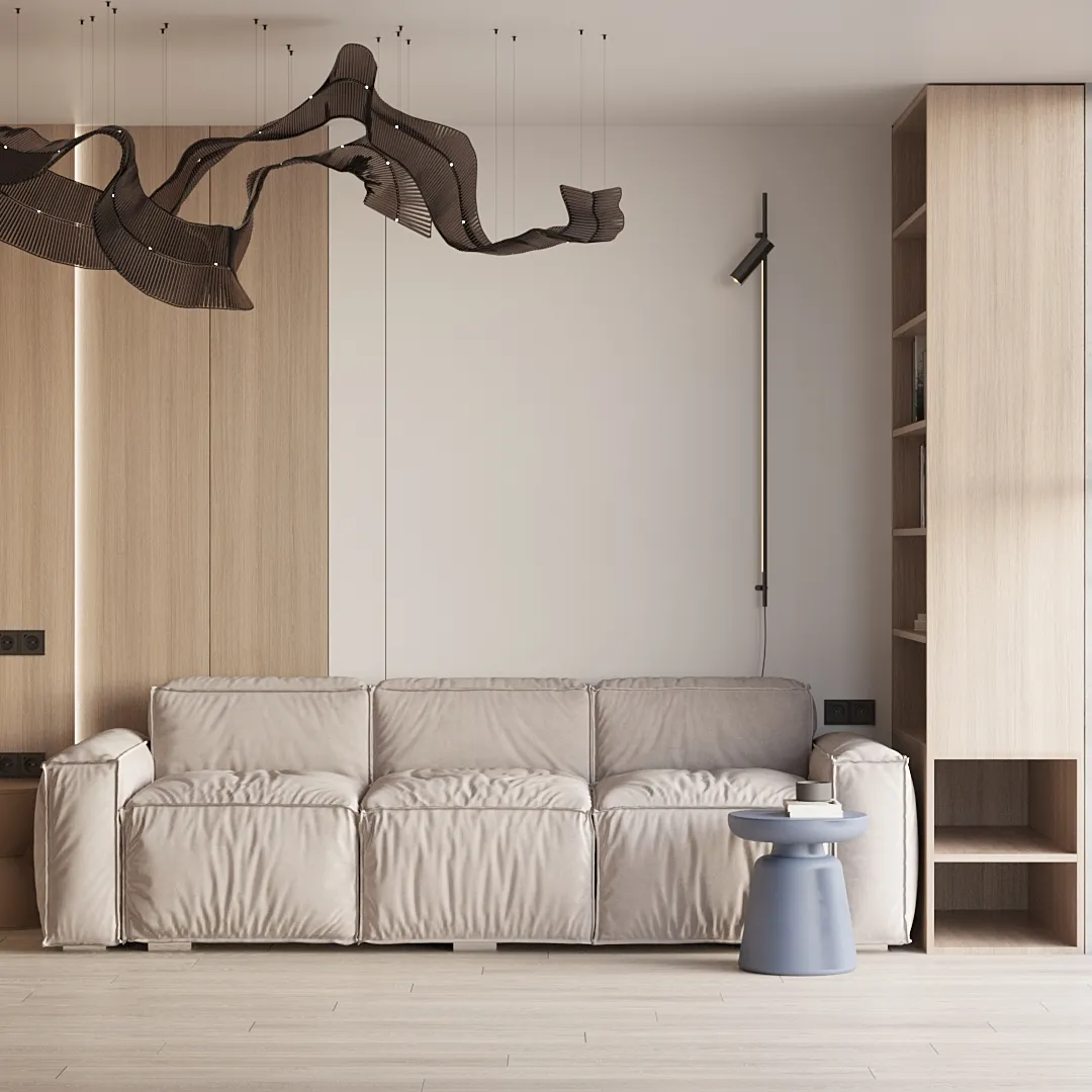 Кабинет в светлых древесных оттенках №4