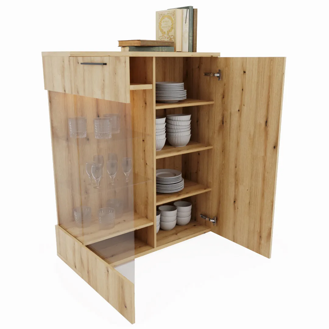 Шкаф напольный с подсветкой L202 L/R