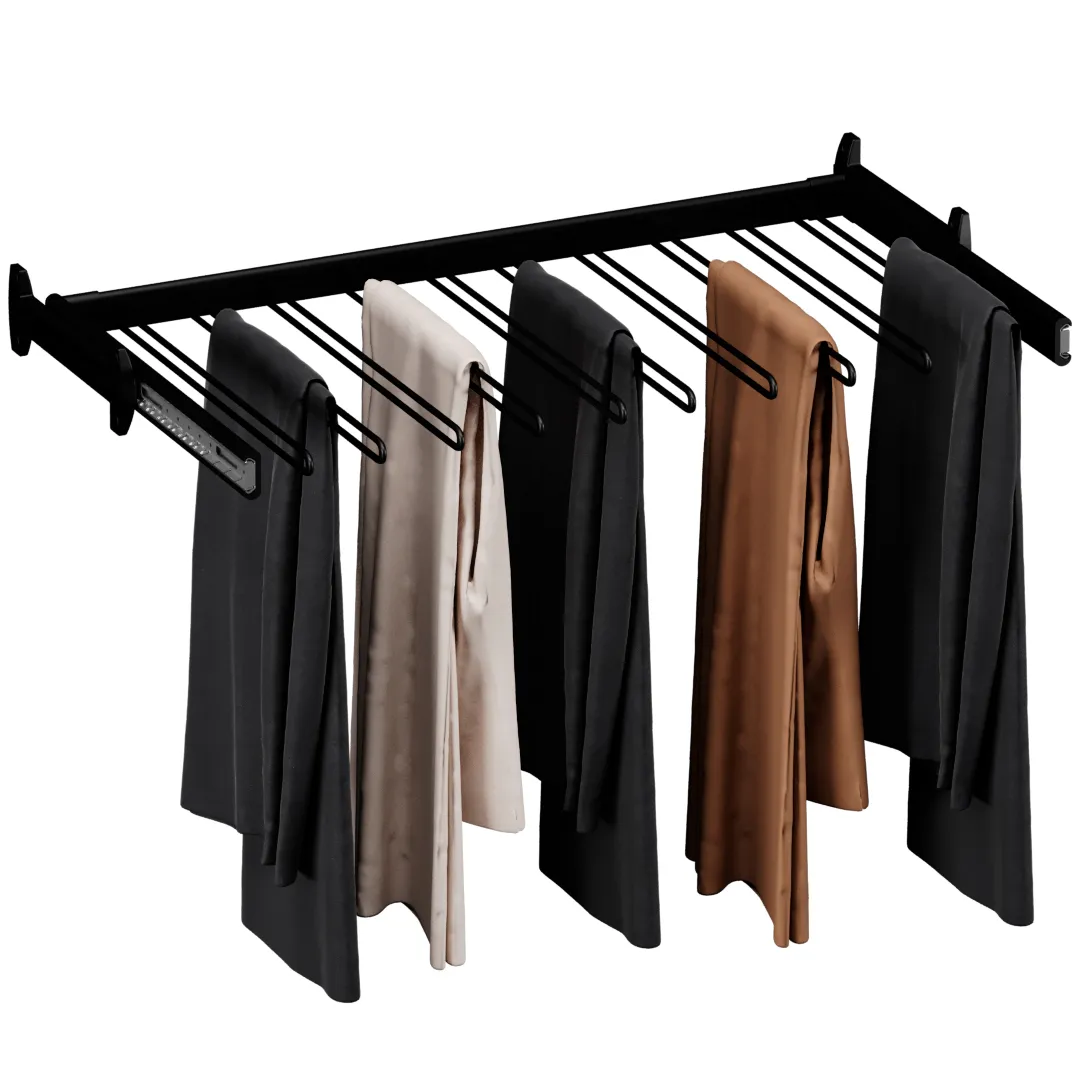 BELLE  Вешалка для брюк, 900 мм, цвет черный, BE90TRBL