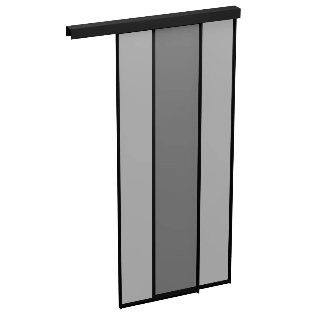 Стеклянная перегородка для гардеробной GRACE 1