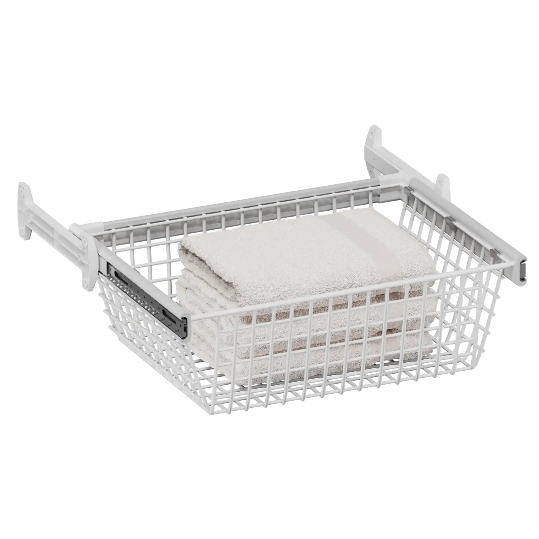 BELLE Корзина для белья 600 мм, цвет белый, BE60BAWH