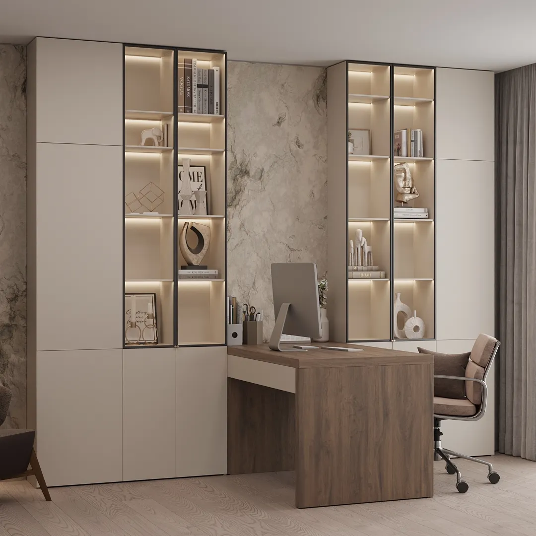 Кабинет в светлых тонах №1