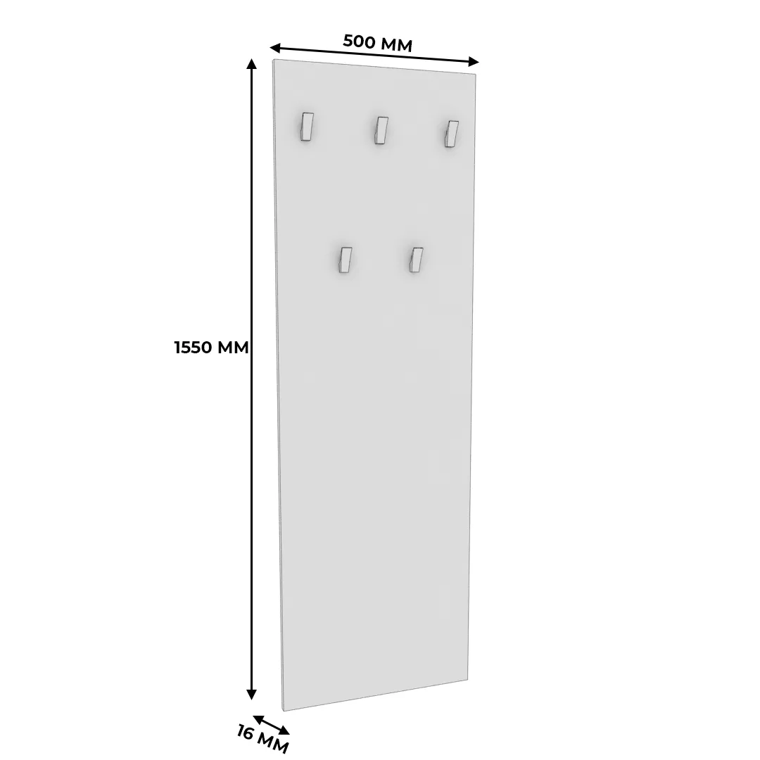 Панель узкая с крючками L-176.1