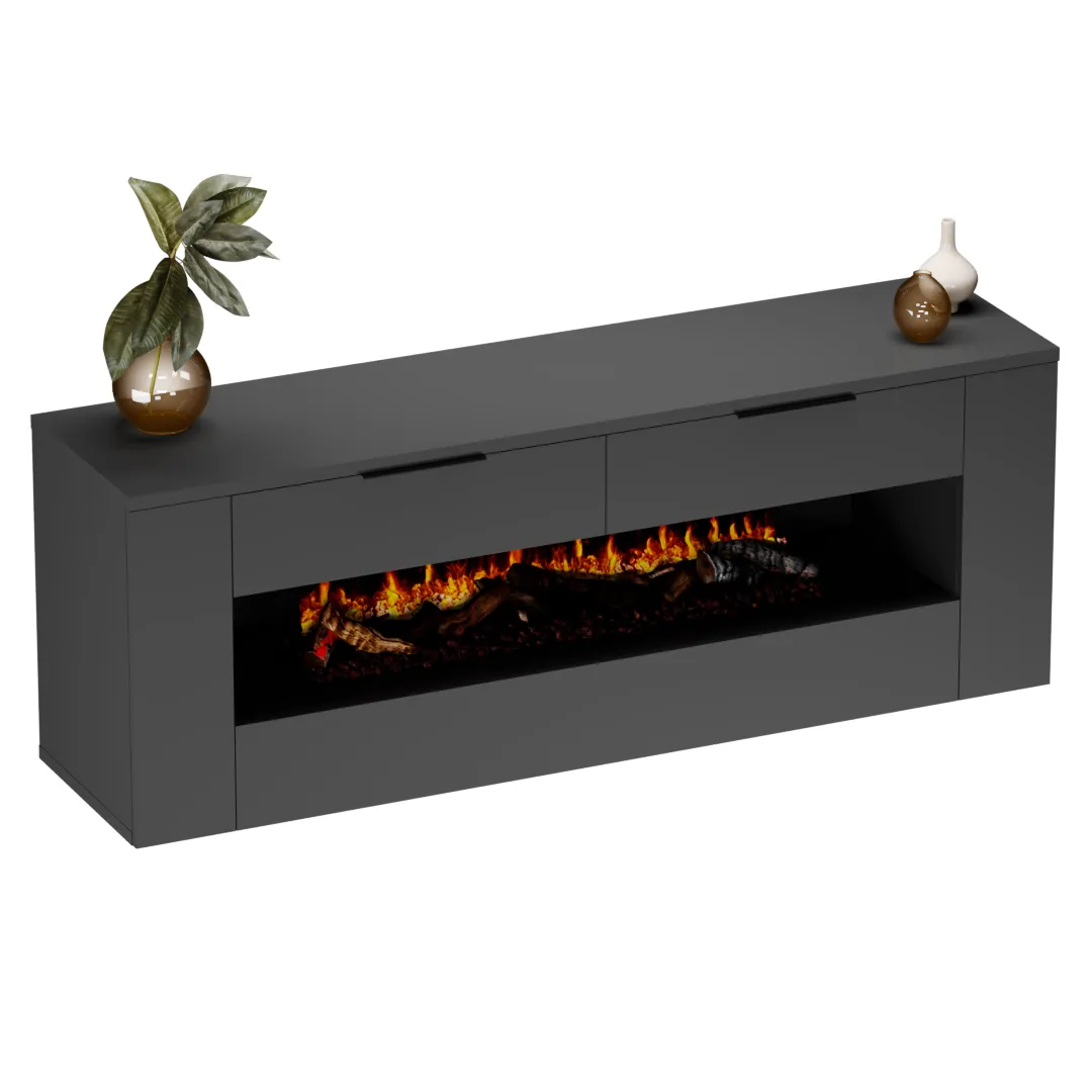 Тумба ТВ напольная с электрокамином LG551.450L/R