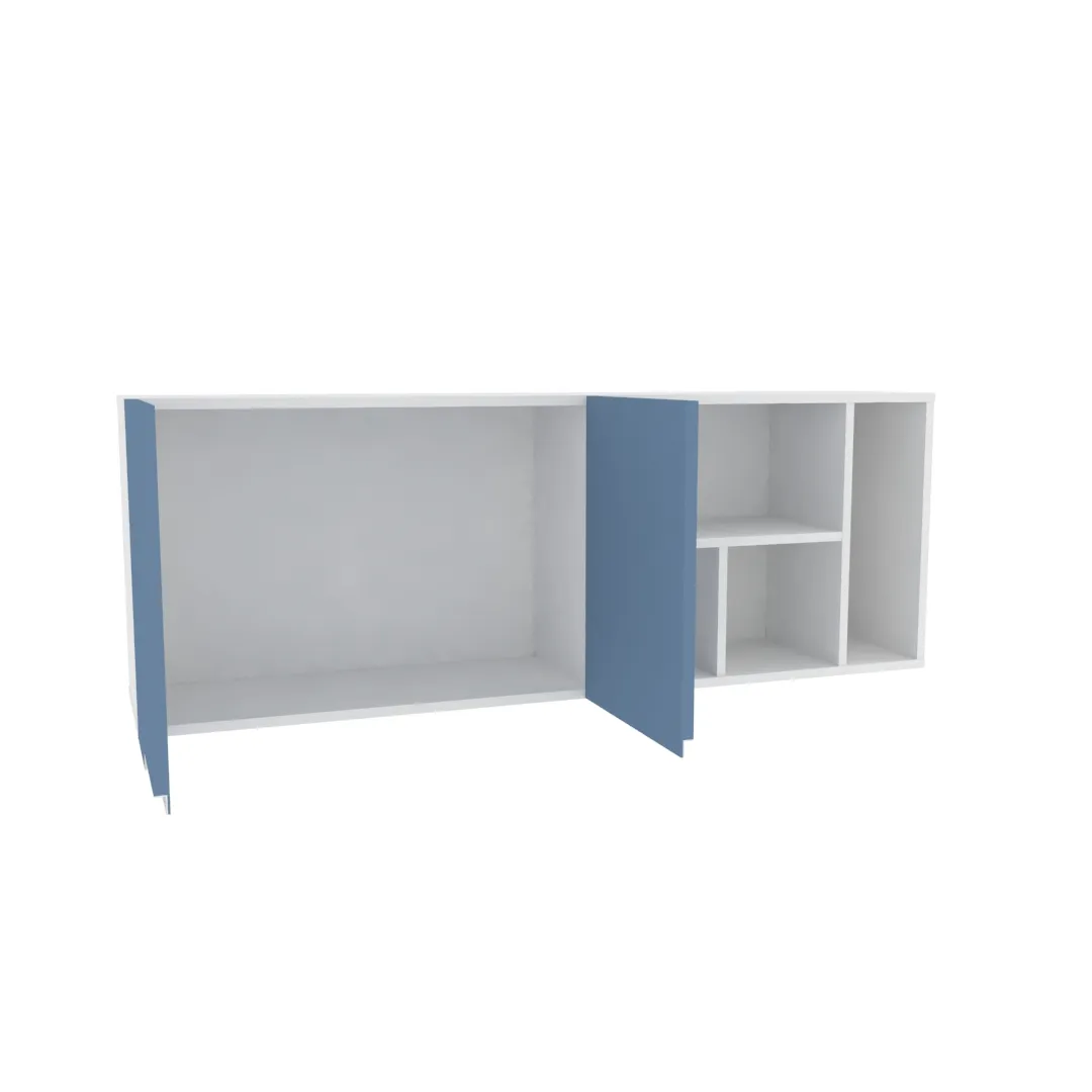 Антресоль над столом, фасады в эмали LE310 L/R