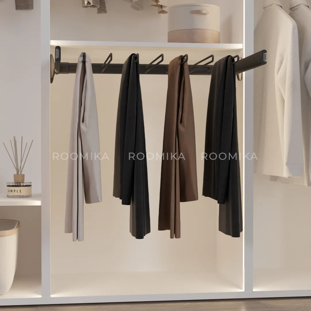 BELLE  Вешалка для брюк, 700 мм, цвет графит, BE70TRGR