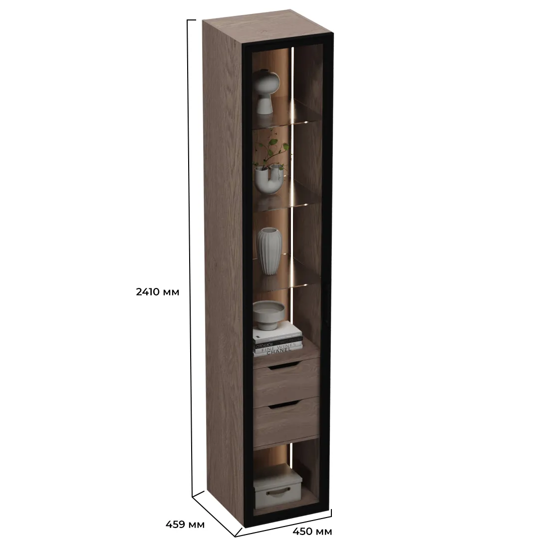 Шкаф со встроенными ящиками с подсветкой R221.1