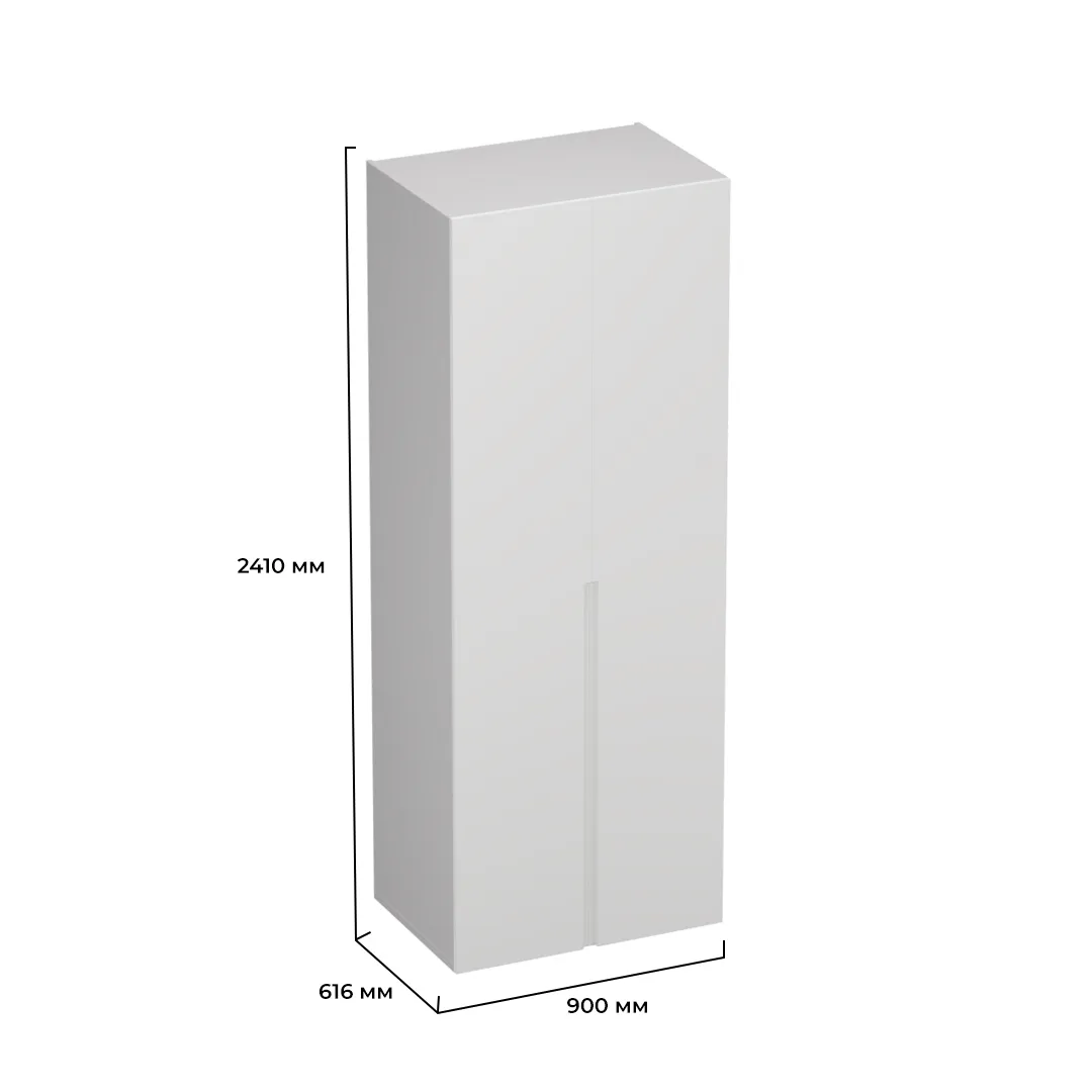 Шкаф 2 дверный, фасады в эмали LE-210.60-3