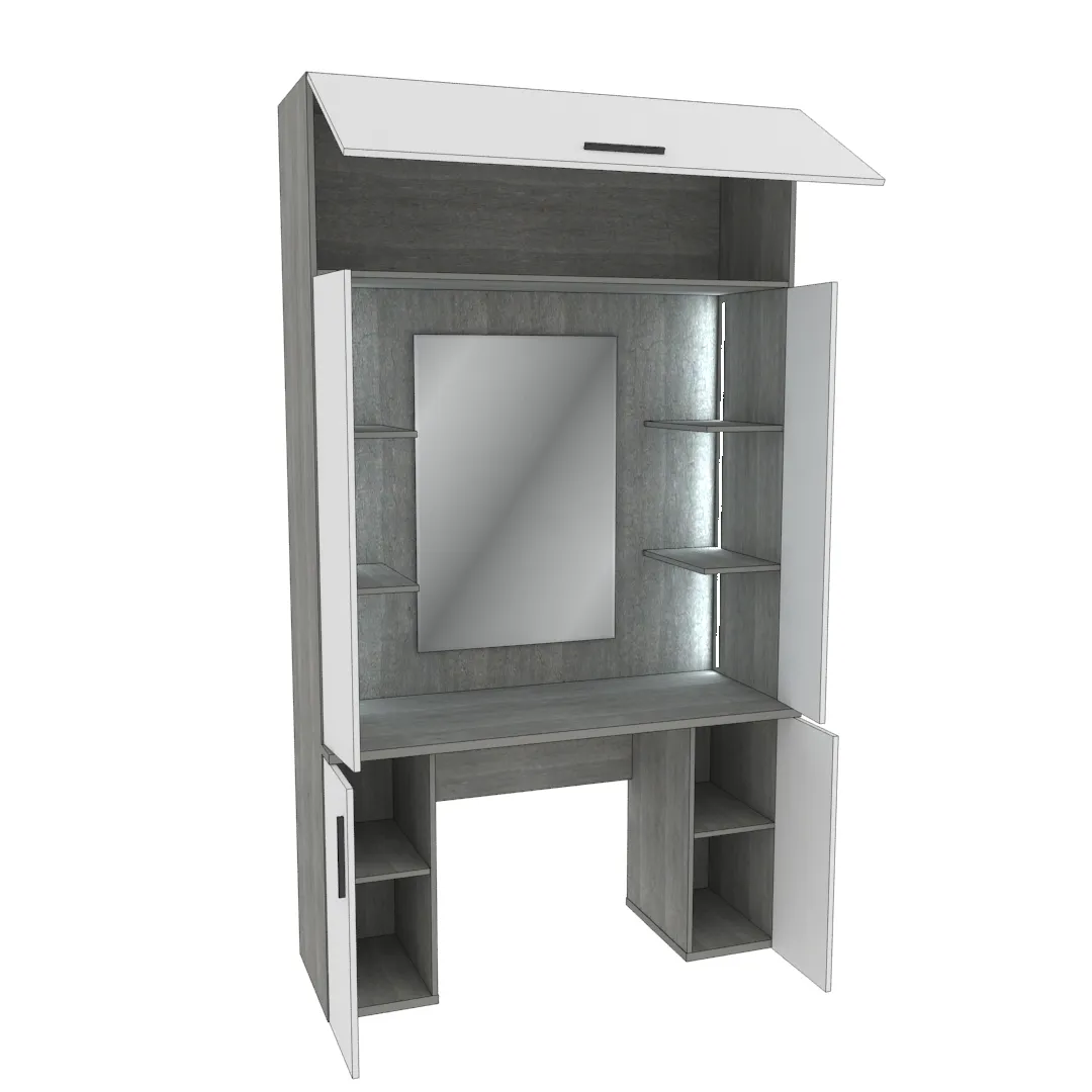 Стол туалетный с секцией и зеркалом с подсветкой  LG404.44