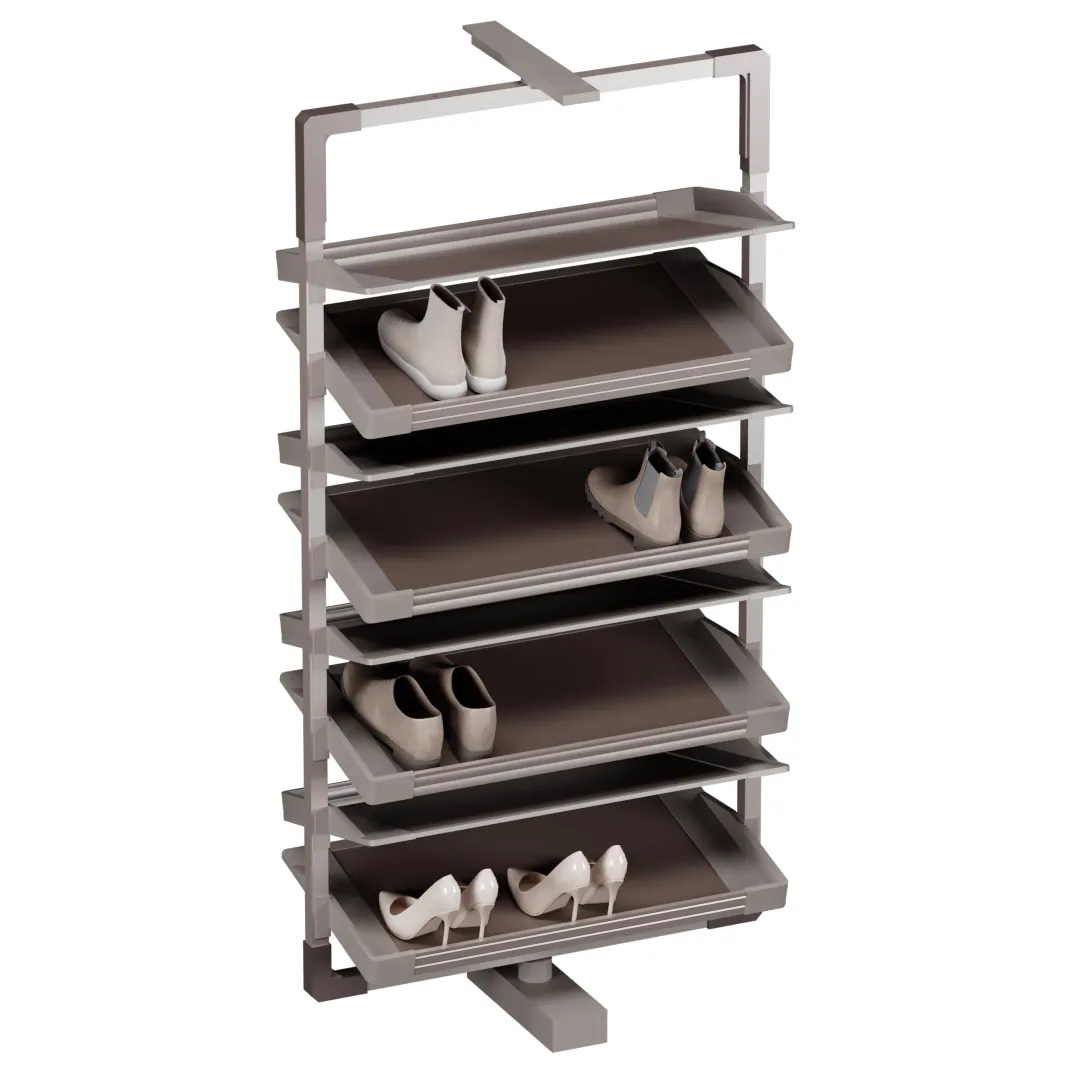 ALFA Поворотно-выдвижная обувница, 8 полок, FRM5814.08.01