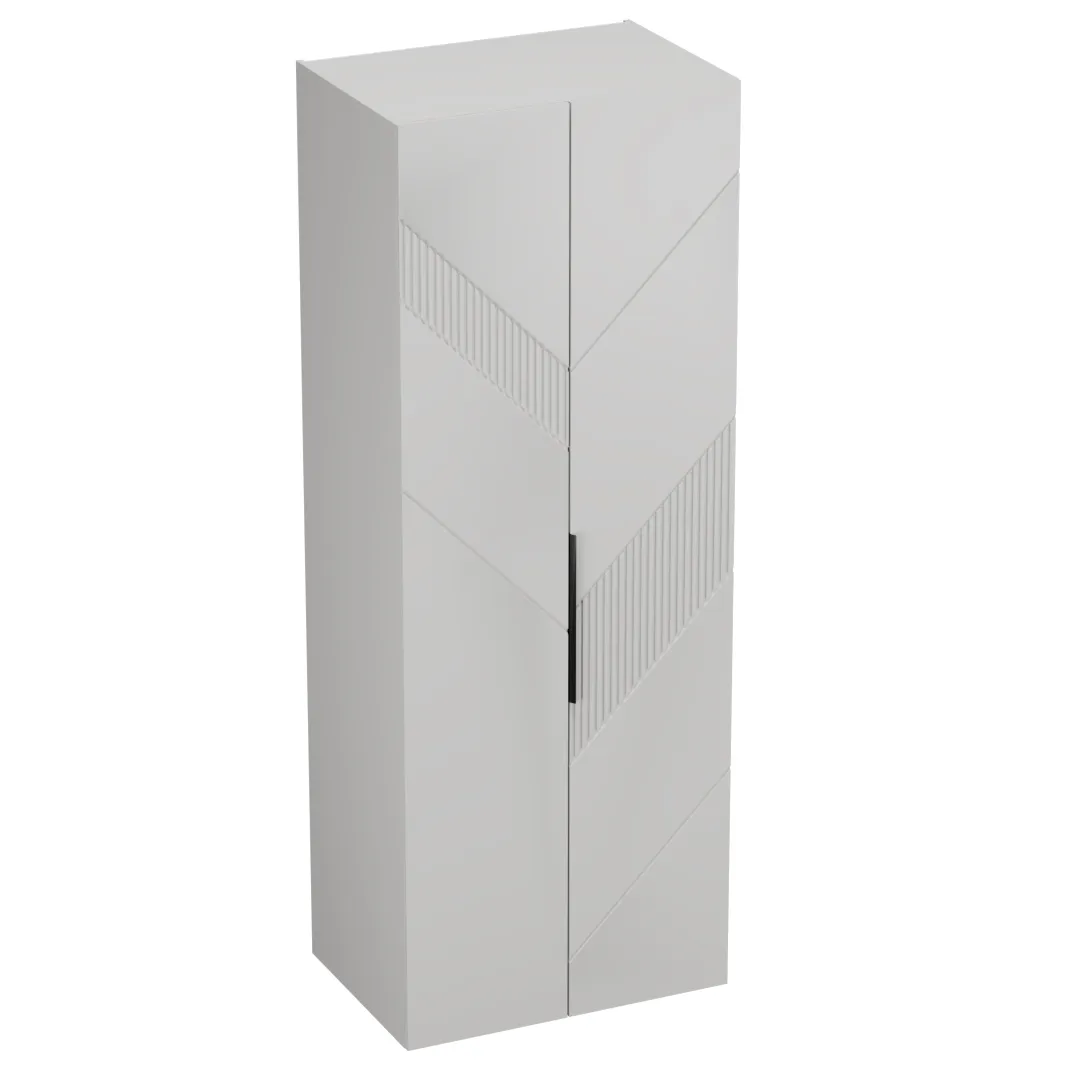 Шкаф 2 дверный, фрезерованные фасады в эмали LE-210.60-4