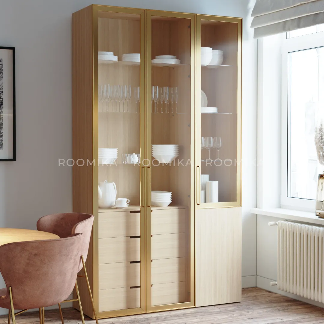 Шкаф со стеклянным фасадом R222.1