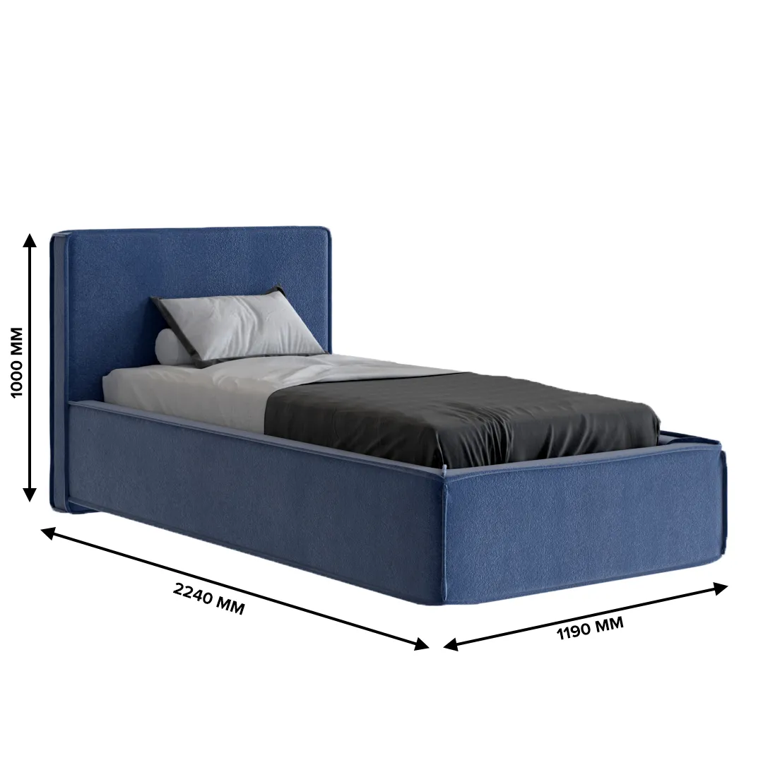 Кровать односпальная мягкая OSTIN OS90  с подъемным механизмом, 90x200