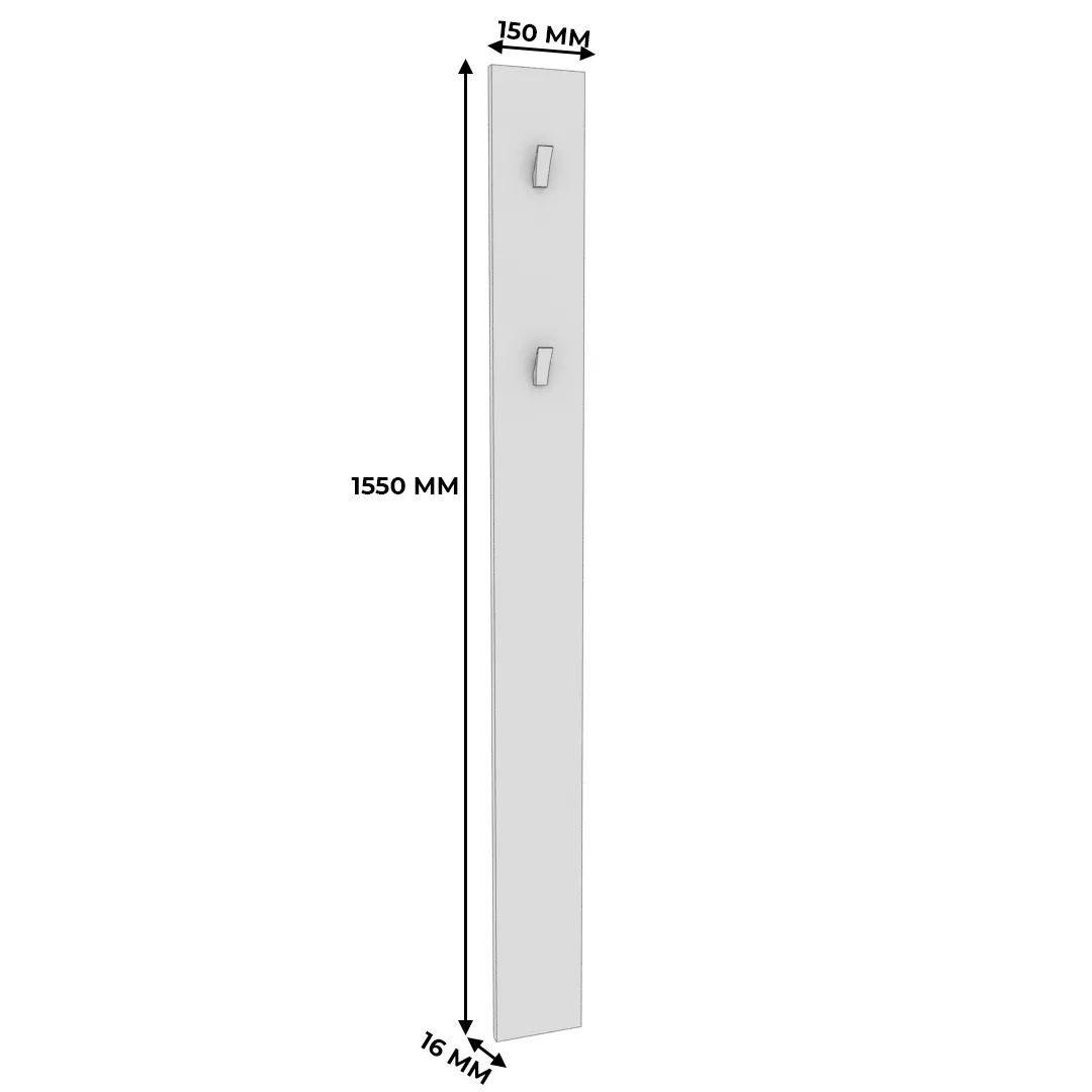 Панель узкая с крючками L-100.1
