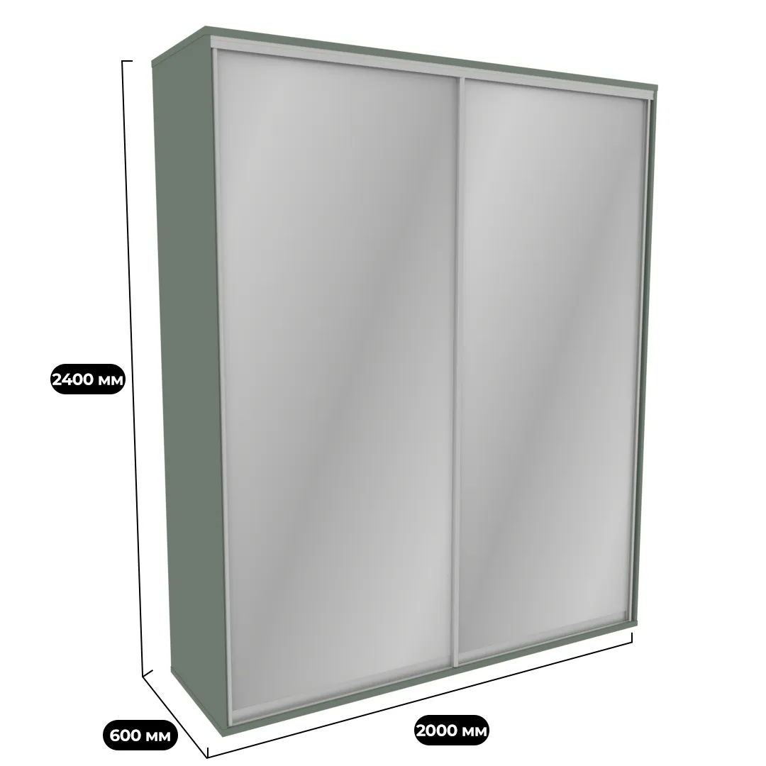 Шкаф-купе U202 тип 3 с зеркалом