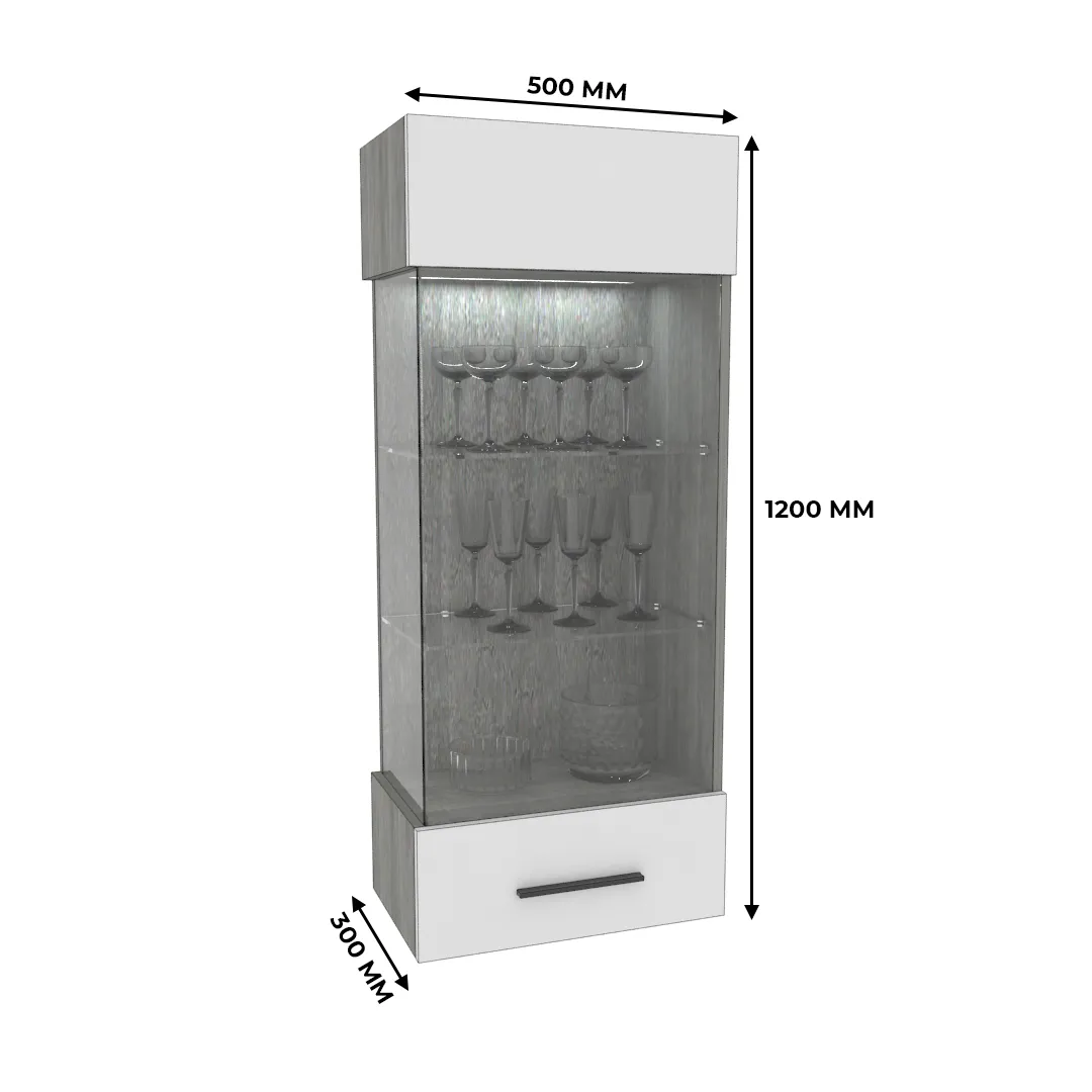 Шкаф навесной с подсветкой LG360 L/R