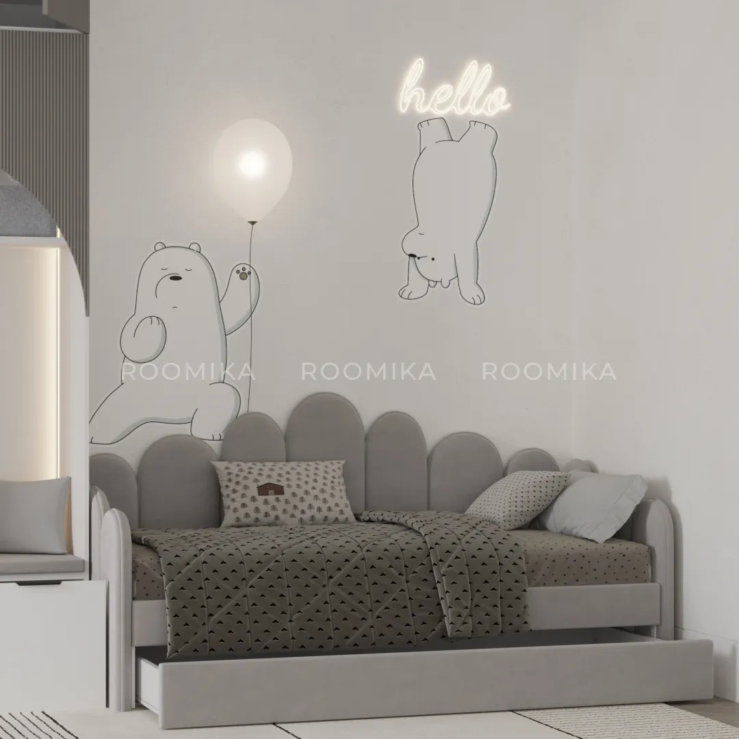 Мягкая кровать-диван SHELL, 90x190