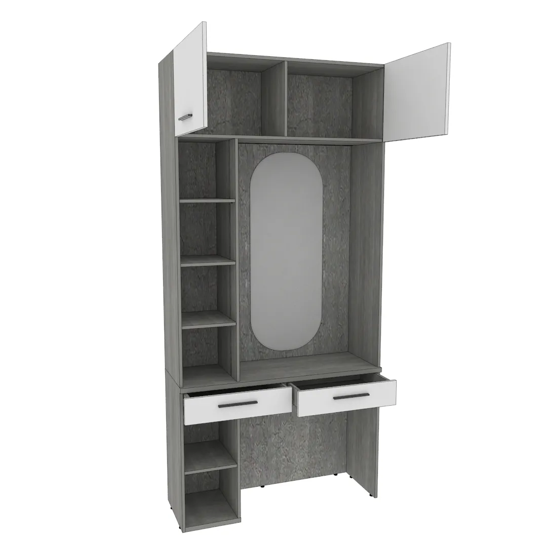 Столик туалетный с антресолью и стеллажом LG415