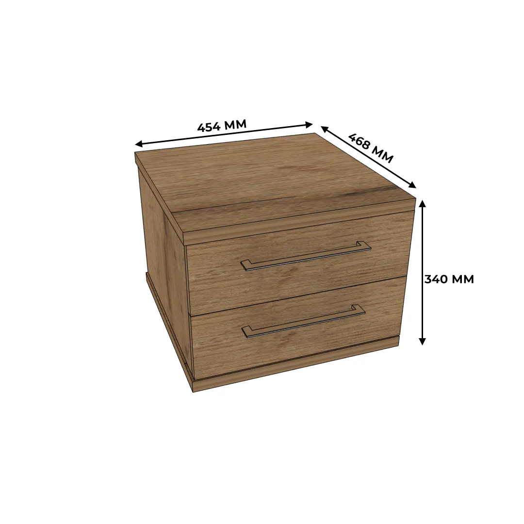 Тумба прикроватная 2 ящика C-701