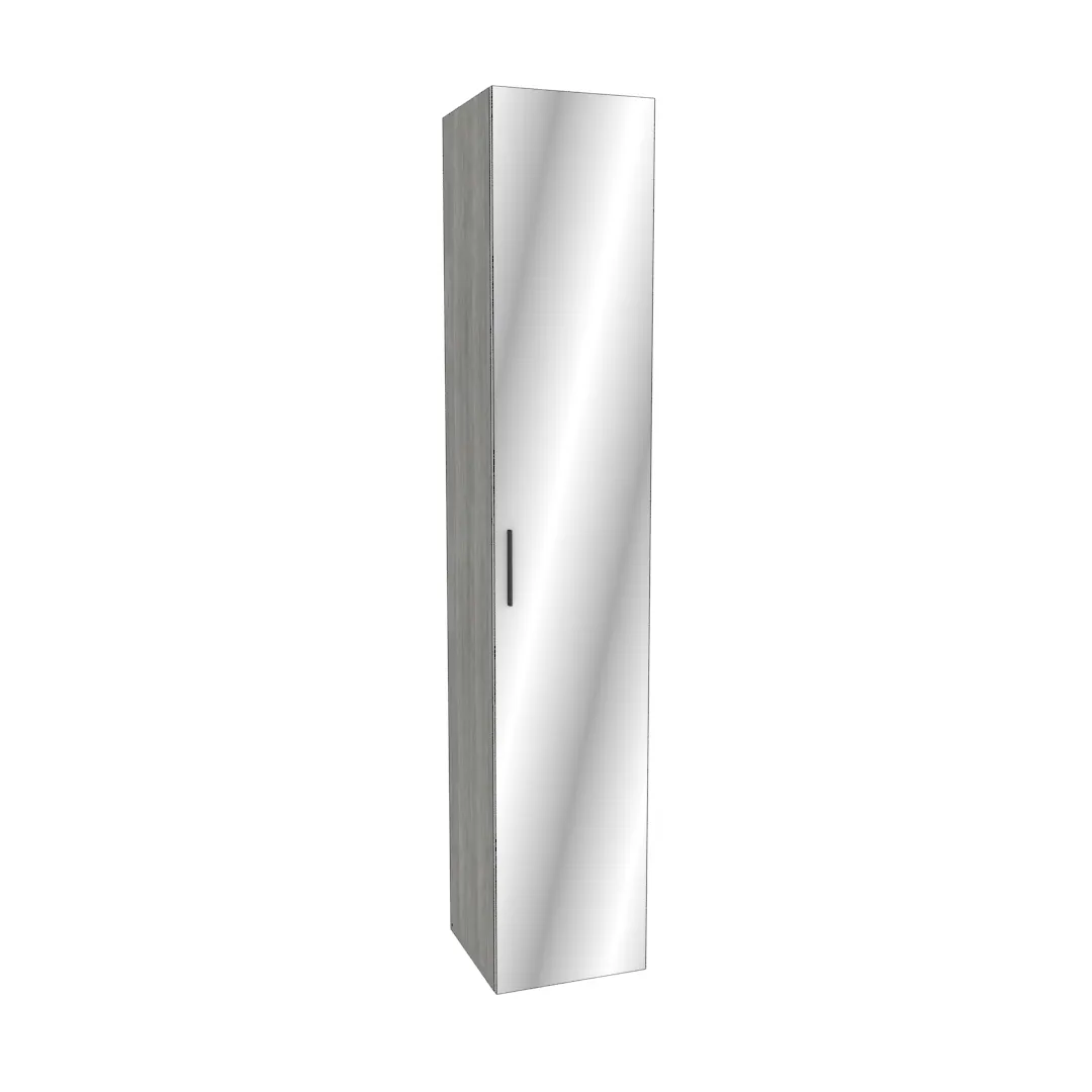 Шкаф 1 дверный узкий с зеркалом LG-220.44-1Z