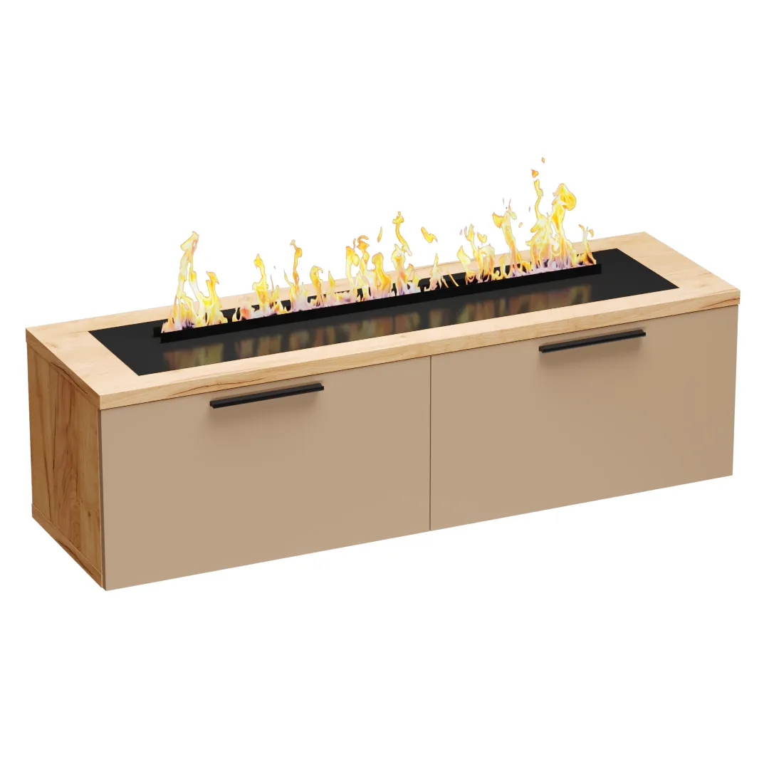 Тумба ТВ напольная с электрокамином L-548.351