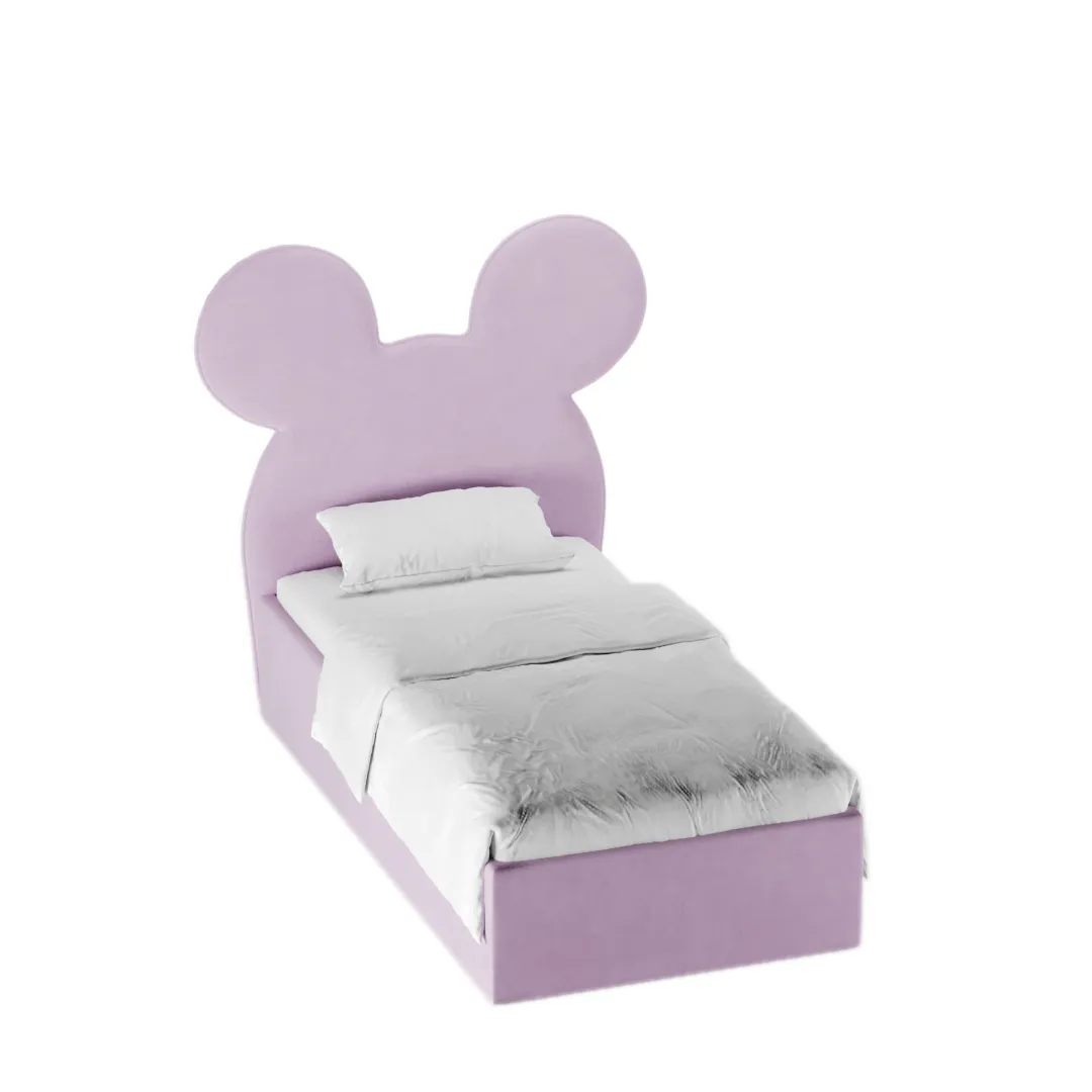 Кровать односпальная мягкая MICKEY с подъемным механизмом, 90x190