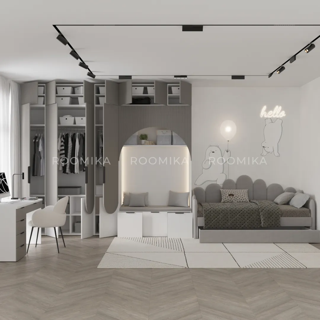 Lazio детская фрезерованные фасады в эмали 91