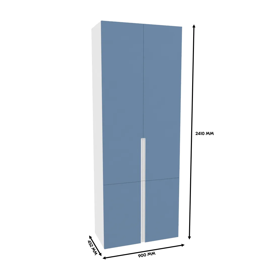 Шкаф книжный, фасады в эмали LE214