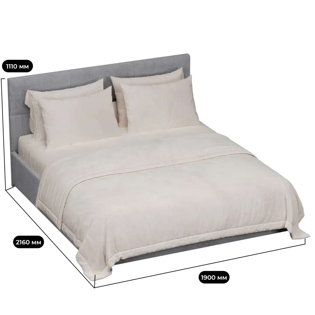 Кровать двуспальная мягкая VERSAL с подъемным механизмом, 180x200