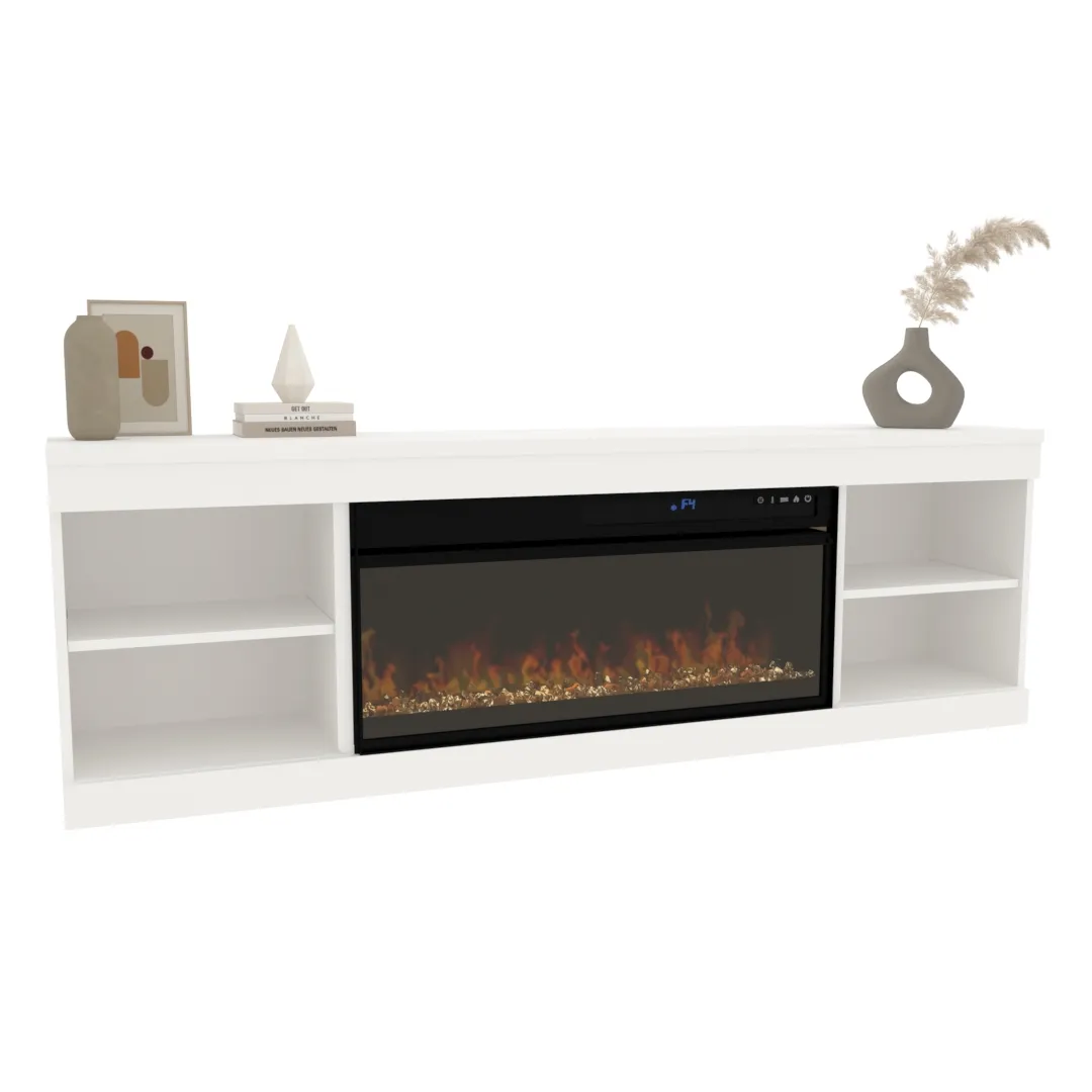 Тумба ТВ навесная с электрокамином L545.351