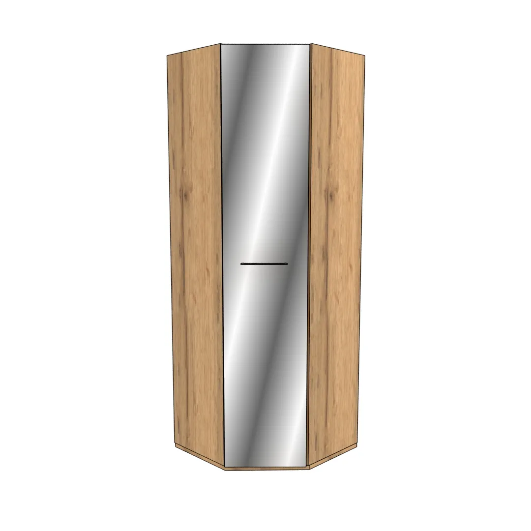 Шкаф угловой равносторонний с зеркалом C-218Z L/R