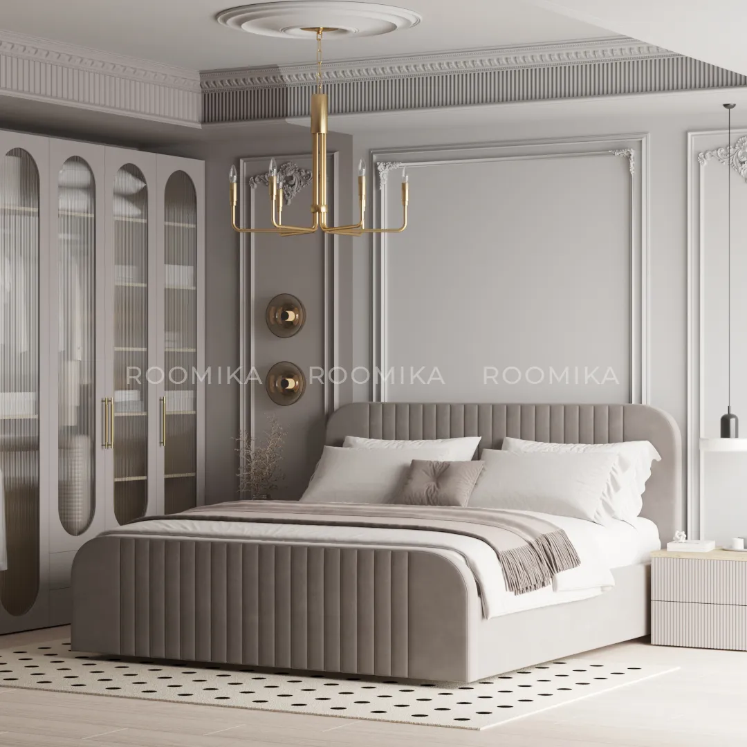 Кровать двуспальная мягкая MALTA с подъемным механизмом, 200x200