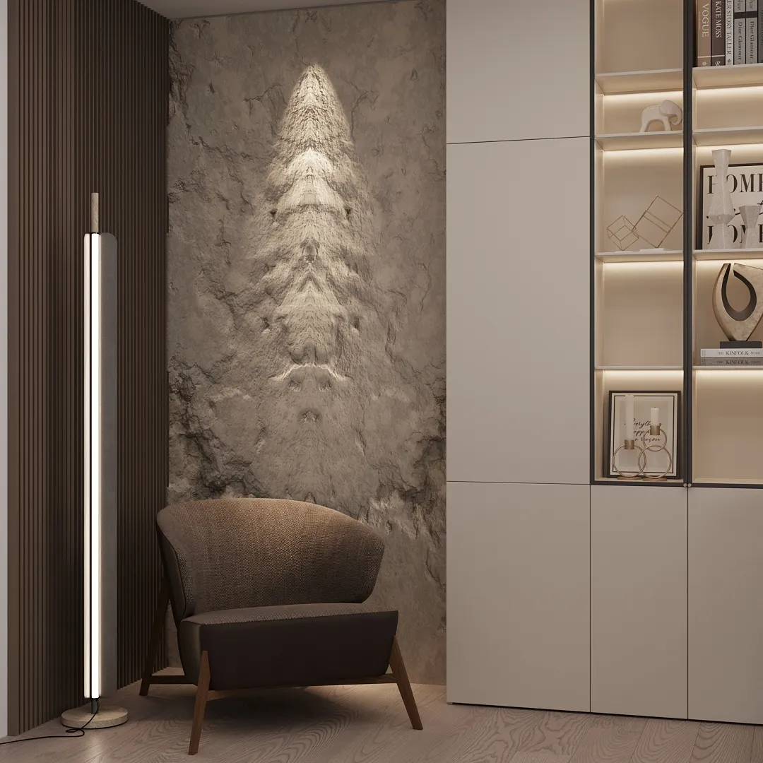 Кабинет в светлых тонах №1