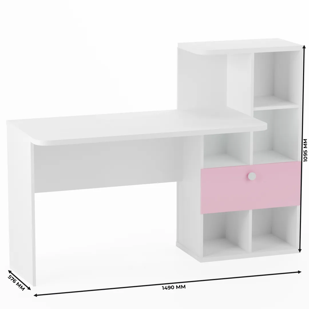 Рабочий стол со встроенным стеллажом HOF421