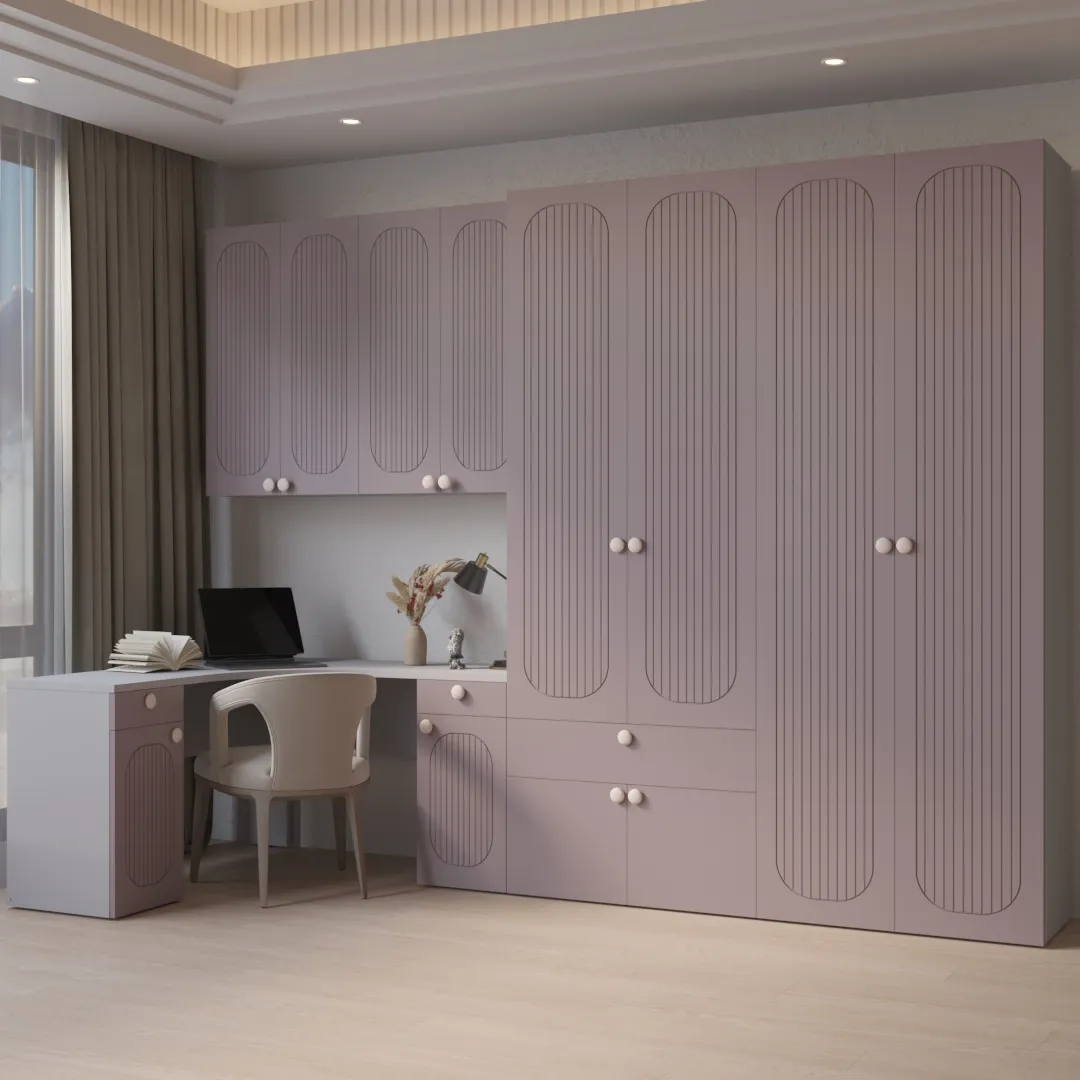 Шкафная группа Lazio фрезерованные фасады в эмали 60